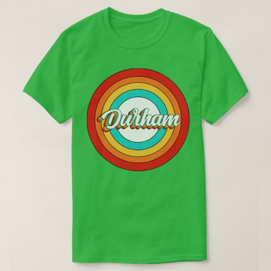 ダーハムネームシャツヴィンテージダーラムサークル Tシャツ (デザイン正面)
