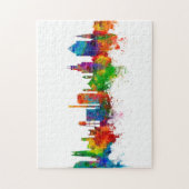 ダーハムノースカロライナのスカイライン ジグソーパズル (縦)