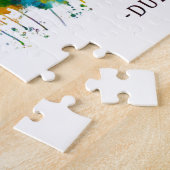 ダーハムノースカロライナのスカイライン ジグソーパズル (側面)