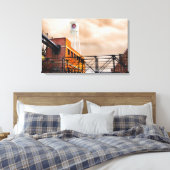 ダーハムノースカロライナ写真ラッキーストライクタワー キャンバスプリント (インサイチュ (寝室))