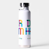 ダーハム・ノースカロライナポップ・アートのミッドセンチュリー美術 ウォーターボトル (右面)