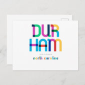 ダーハム・ノースカロライナポップ・アートのミッドセンチュリー美術 ポストカード (正面/裏面)