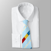 ダーハム(ノースカロライナ)市旗のネックタイ ネクタイ (タイ)