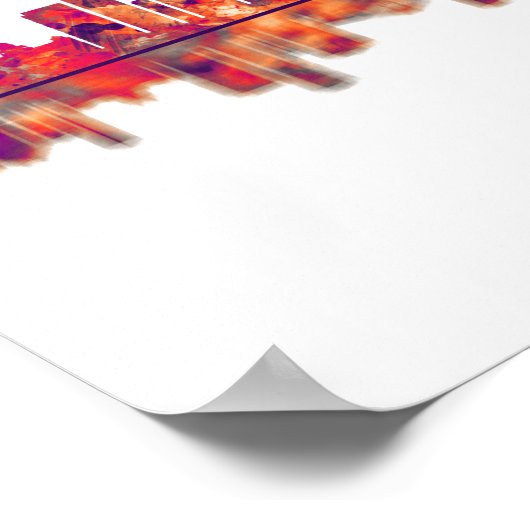 ダーバン南アフリカのスカイライン ポスター (角)