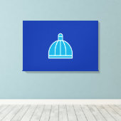 ダーバン国旗(南アフリカ) キャンバスプリント (インサイチュ (ウッドフロア))