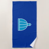 ダーバン国旗（南アフリカ） ビーチタオル (正面)