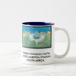 ダーバンKWAZULU出生のモーゼMABHIDAの競技場 ツートーンマグカップ