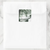 ダーバールームのクリスマステーブル スクエアシール (バッグ)