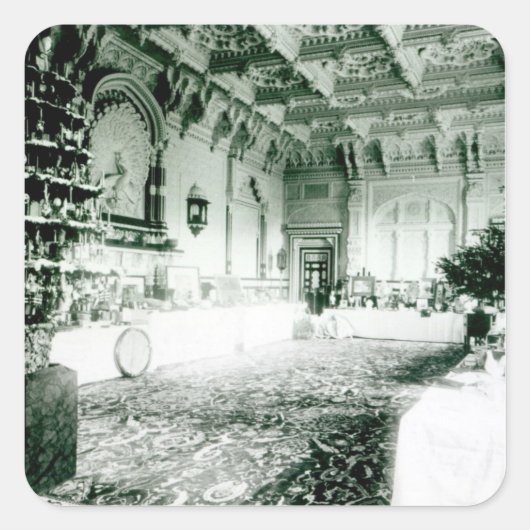 ダーバールームのクリスマステーブル スクエアシール (正面)