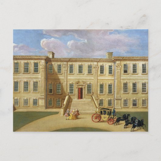 ダービシャー州カークホールのサー・ヘンリー・ハープの席 ポストカード (正面)