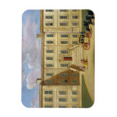 ダービシャー州カークホールのサー・ヘンリー・ハープの席 マグネット (縦)