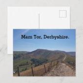 ダービシャー州マム・トア  シーズンポストカード (正面/裏面)