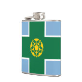 ダービシャー州旗スキットル フラスク (左)