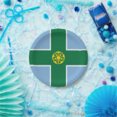 ダービシャー州旗紙プレート ペーパープレート (パーティー)