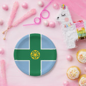 ダービシャー州旗紙プレート ペーパープレート (パーティー)