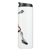 ダービングスケルトンのサッカーハロウィン統一された州 タンブラー (回転右)