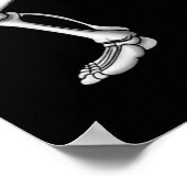 ダービングスケルトンシェフランチレディーハロウィーン ポスター (角)