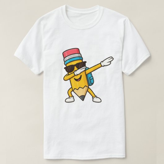 ダービング鉛筆新学期ギフト2026 -おもしろいカート Tシャツ (デザイン正面)