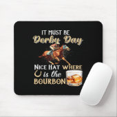 ダービーおもしろいデイニースハットバーボンザウスラシン マウスパッド (マウス)