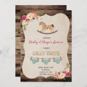 ダービーとおむつパーティーの招待状 招待状 (正面/裏面)