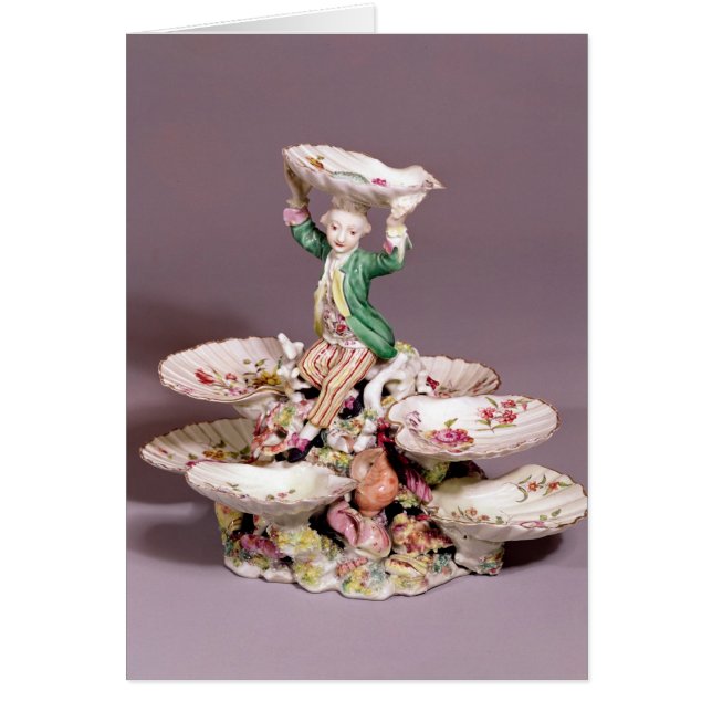 ダービーのテーブルのセンターピース1760-65年 (正面)