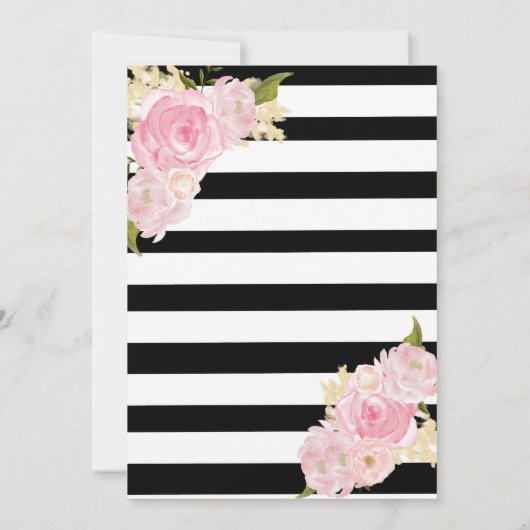 ダービーのテーマのブライダルシャワーの招待状 招待状 (裏面)