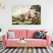 ダービーのトーマス・ローム卿の製糸場 キャンバスプリント (インサイチュ (リビング))