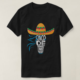 ダービーのワイシャツのcinco deのberby Tシャツの競馬 Tシャツ
