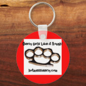 ダービーの女の子はラフが好き!ホットーム… キーホルダー (正面)