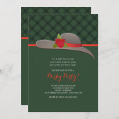 ダービーの帽子の招待状 招待状 (正面/裏面)