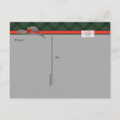 ダービーの帽子の郵便はがき インビテーションポストカード (裏面)