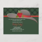 ダービーの帽子の郵便はがき インビテーションポストカード (正面)