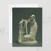 ダービーの羊飼いの娘， 1790 ポストカード (正面/裏面)