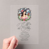 ダービーインスパイア「祭壇に向かってオフ」ブライダルシャワー アクリル招待状 (インサイチュ (ポータブル))