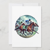 ダービーインスパイア「祭壇に向かってオフ」ブライダルシャワー 招待状 (裏面)