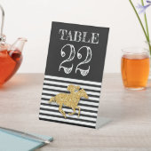 ダービーゴールド 競走馬と騎手 テーブル番号 台座サイン (インサイチュ)