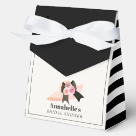 ダービースタイルのビッグピンクハットローズ ブライダルシャワー フェイバーボックス