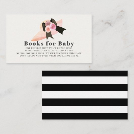 ダービースタイルビッグピンクハットバラブックスベビー エンクロージャーカード (正面/裏面)