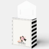 ダービースタイルビッグピンクハットバラベビーシャワー フェイバーボックス (見開き)