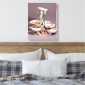 ダービーテーブルセンターピース， 1760-65 キャンバスプリント (インサイチュ (寝室))