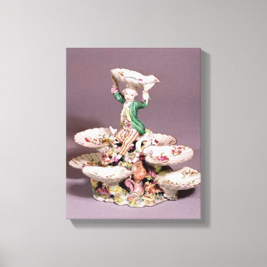 ダービーテーブルセンターピース， 1760-65 キャンバスプリント (正面)