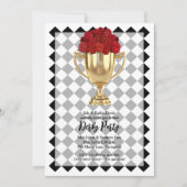 ダービーデイトロフィーとバラ 招待状 (正面)
