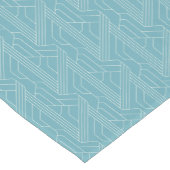 ダービーデイパーティーアイボリーパターンターコイズ ショートテーブルランナー (コーナー)