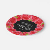 ダービーデイレッドローゼス ペーパープレート (アングル)