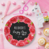 ダービーデイレッドローゼス ペーパープレート (パーティー)