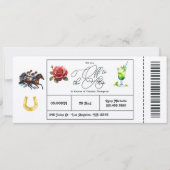 ダービーデイ"オフに祭壇"ブライダルシャワーチケット 招待状 (正面)