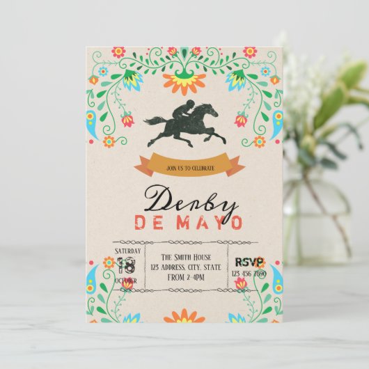 ダービーデマヨパーティの招待状 招待状 (スタンド正面)