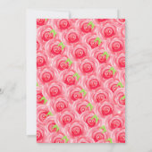 ダービーハットとバラブライダルシャワー 招待状 (裏面)