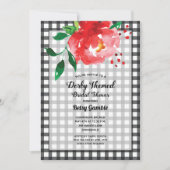 ダービーバラギンガムブライダルシャワー 招待状 (正面)