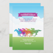 ダービーパーティの招待状 招待状 (正面/裏面)